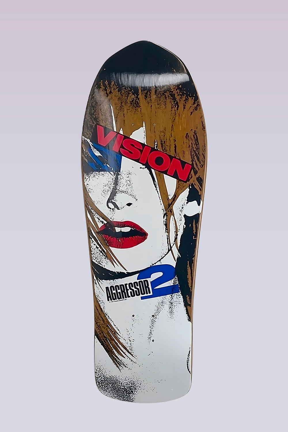 Aggressor 2 - Concave Skateboard Deck - 10"X30.25" - Brown Stain