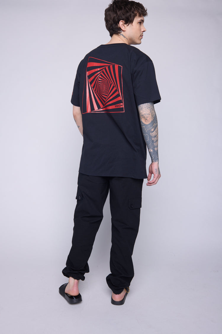 Vision Street Wear Spiral Box T-Shirt Black