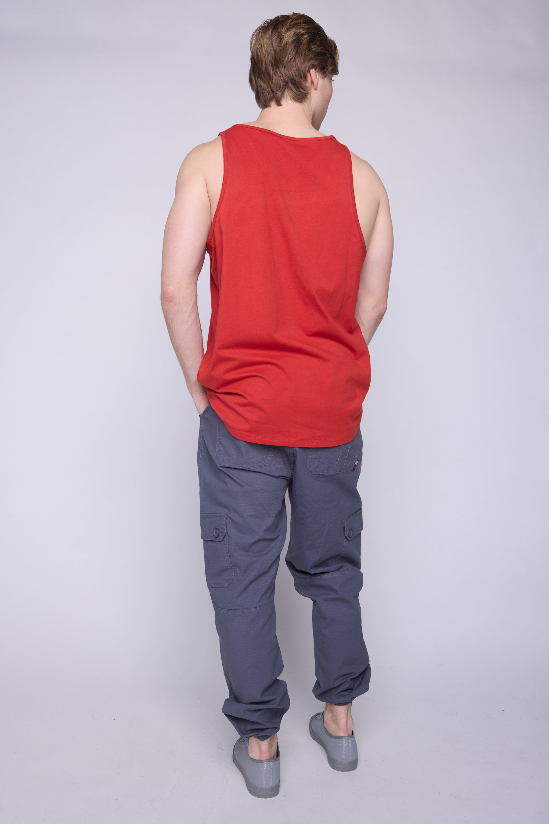 Vision Street Wear Tank Top Classic Box Logo Red