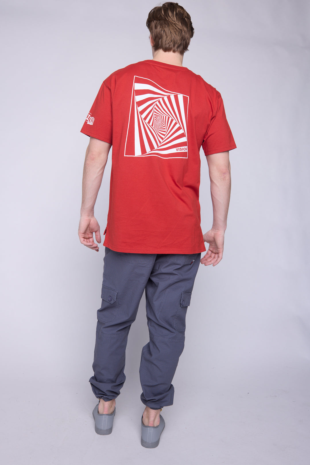 Vision Street Wear Spiral Box T-Shirt Red