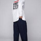 BOYCHIK - 5 Pocket Loose Fit Pant - Blue Black Denim