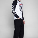 PANTALON BOYCHIK COUPE LARGE EN DENIM BRUT – LAVAGE NOIR RINCÉ