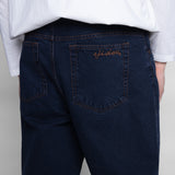 PANTALON BOYCHIK COUPE LARGE EN DENIM BRUT – BLEU RINCÉ