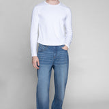 BOYCHIK RELAXED WIDE RAW DENIM PANT - DARK VINTAGE BLUE WASH