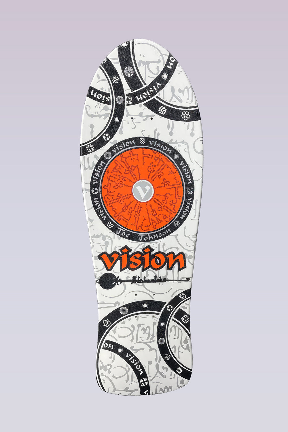 Vision "Double Take" Joe Johnson Hieroglyphics Deck - 10.25"X30.75" - White