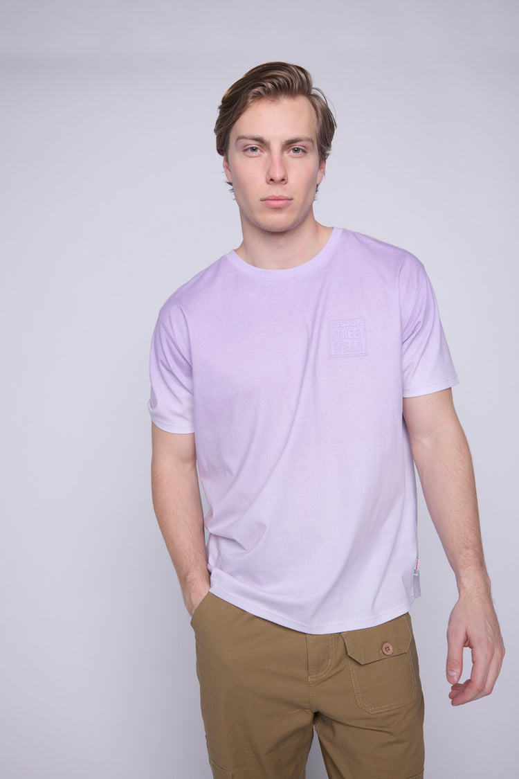 Vision Street Wear Ombre Box Logo T-Shirt Lavender