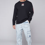 GELFAND - Loose Fit Cargo Pant with Adjustable Hems - Light Blue Denim