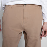 OLI RELAXED WIDE TWILL PANT –  BEIGE