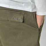 OLI RELAXED WIDE TWILL PANT – OLIVE