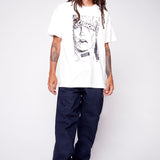 Face Print Logo T-Shirt - Ivory