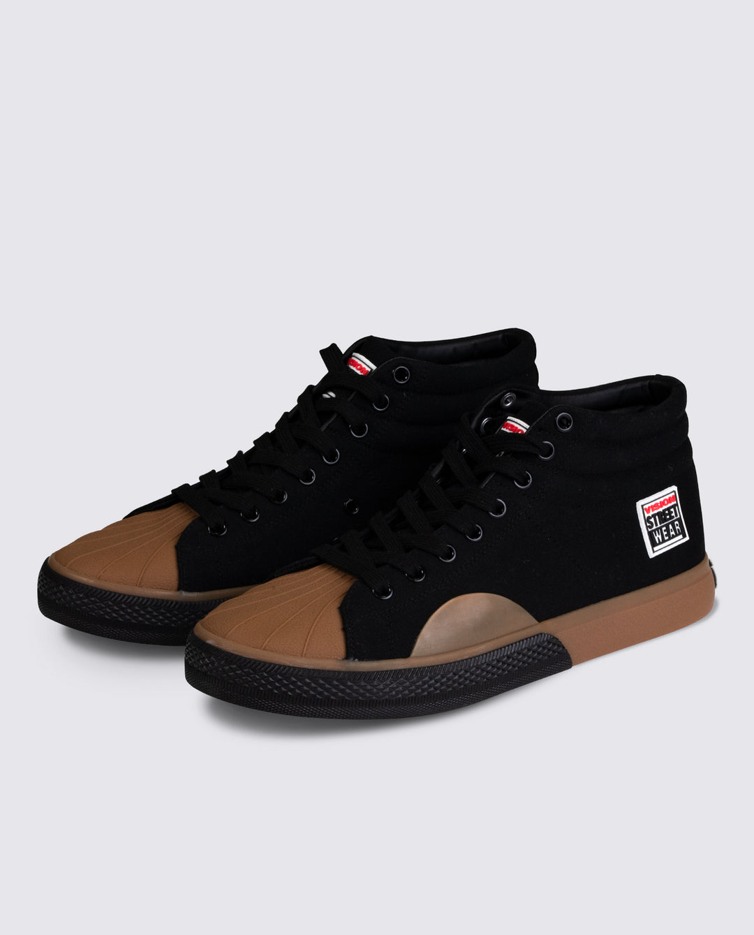 Leather Suede High Top Sneakers Black – VISION STREET WEAR™️ CANADA