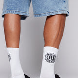 6 Pack Crew Socks - IVORY