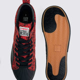 Canvas High Top Sneakers - Red Tattoo AOP