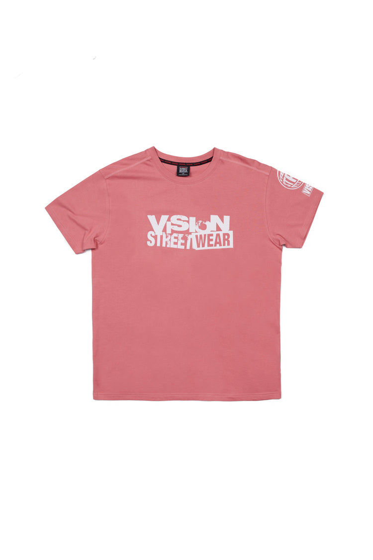 Vision Street Wear Team Logo T-Shirt Dusty Rose