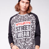 Vision Street Wear Aop Skull T-Shirt Black