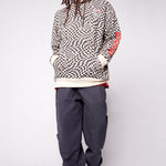 Vision Street Wear Broken Checks Hoodie Bone