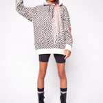 Vision Street Wear Broken Checks Hoodie Bone