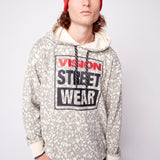 Vision Street Wear Aop Skull Logo Hoodie Bone