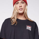 Vision Street Wear Cuffed Skateboard Beanie With Large Logo Patch Red