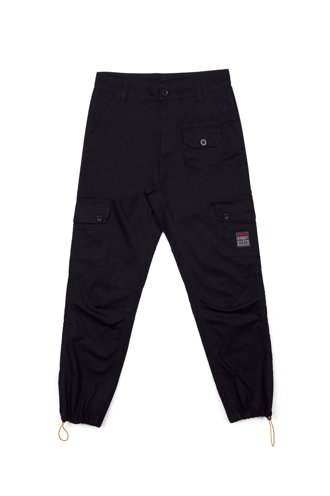 Vision Street Wear GELFAND Cargo Straight Leg Ripstop Pant Black
